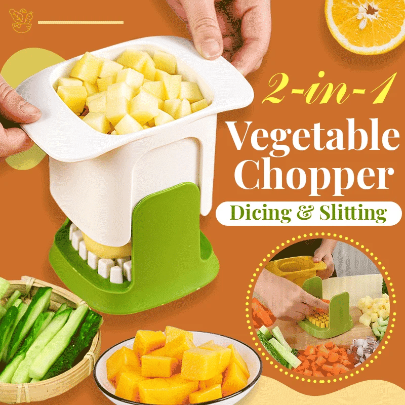 2in1 Vegetable Chopper Dicing & Slitting Fabehe