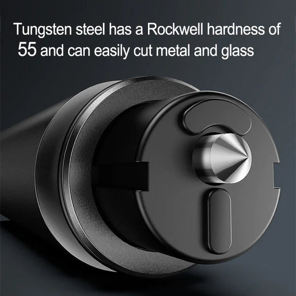 Auto Emergency Glass Window Breaker & Seat Belt Cutter.