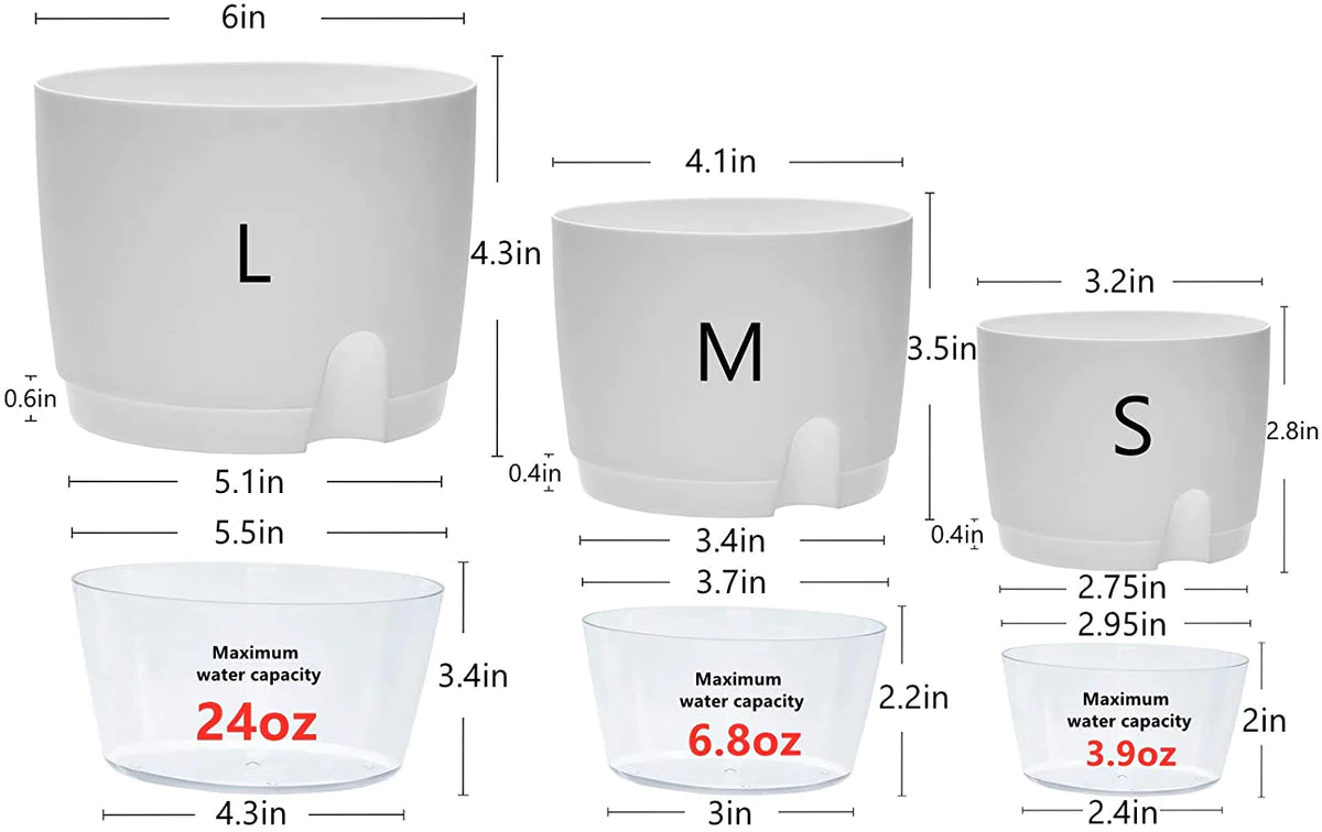 Fabehe Self Watering Planter