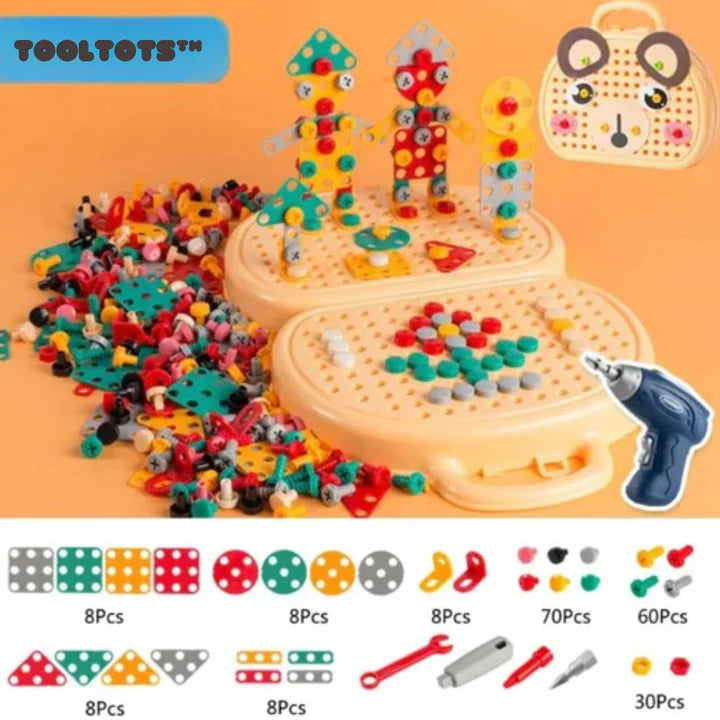 LAST DAY PROMOTION | 3D Electric Drill Kit for Kids | Complete Set