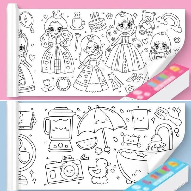 🔥NEW YEAR 2024 SALE 49% OFF🔥Children's Drawing Roll