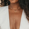 LARIAT BAR OPEN CIRCLE NECKLACE
