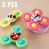 3Pcs Spinning Suction Toys
