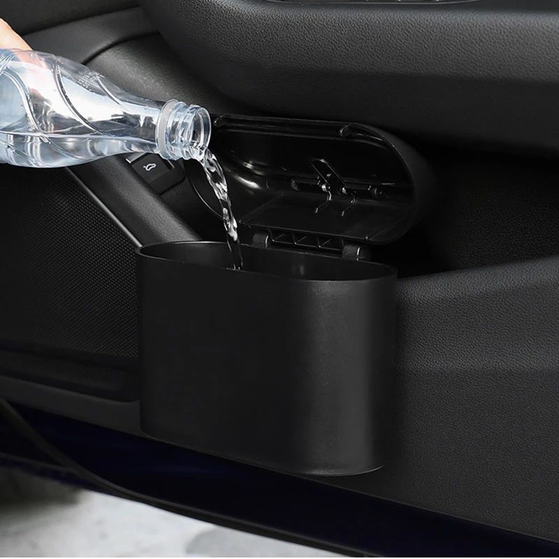 Fabehe Mini Universal  Car Trash Can Bin with Lid
