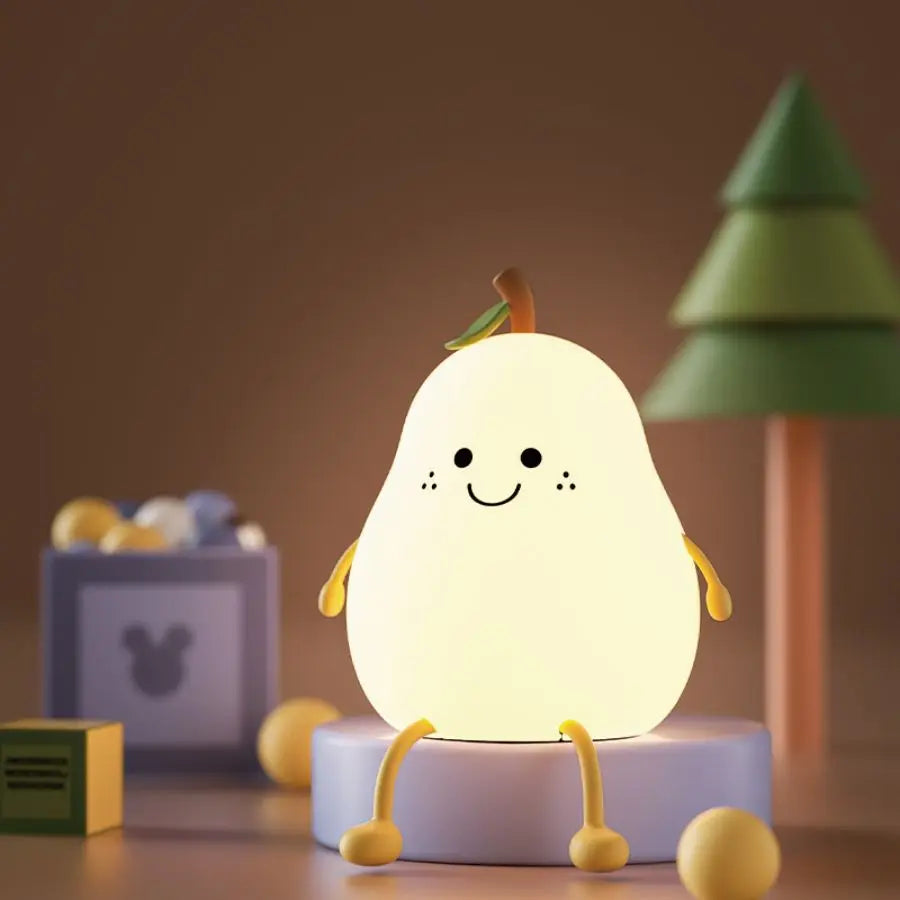 GlowPear Silicone Night Light