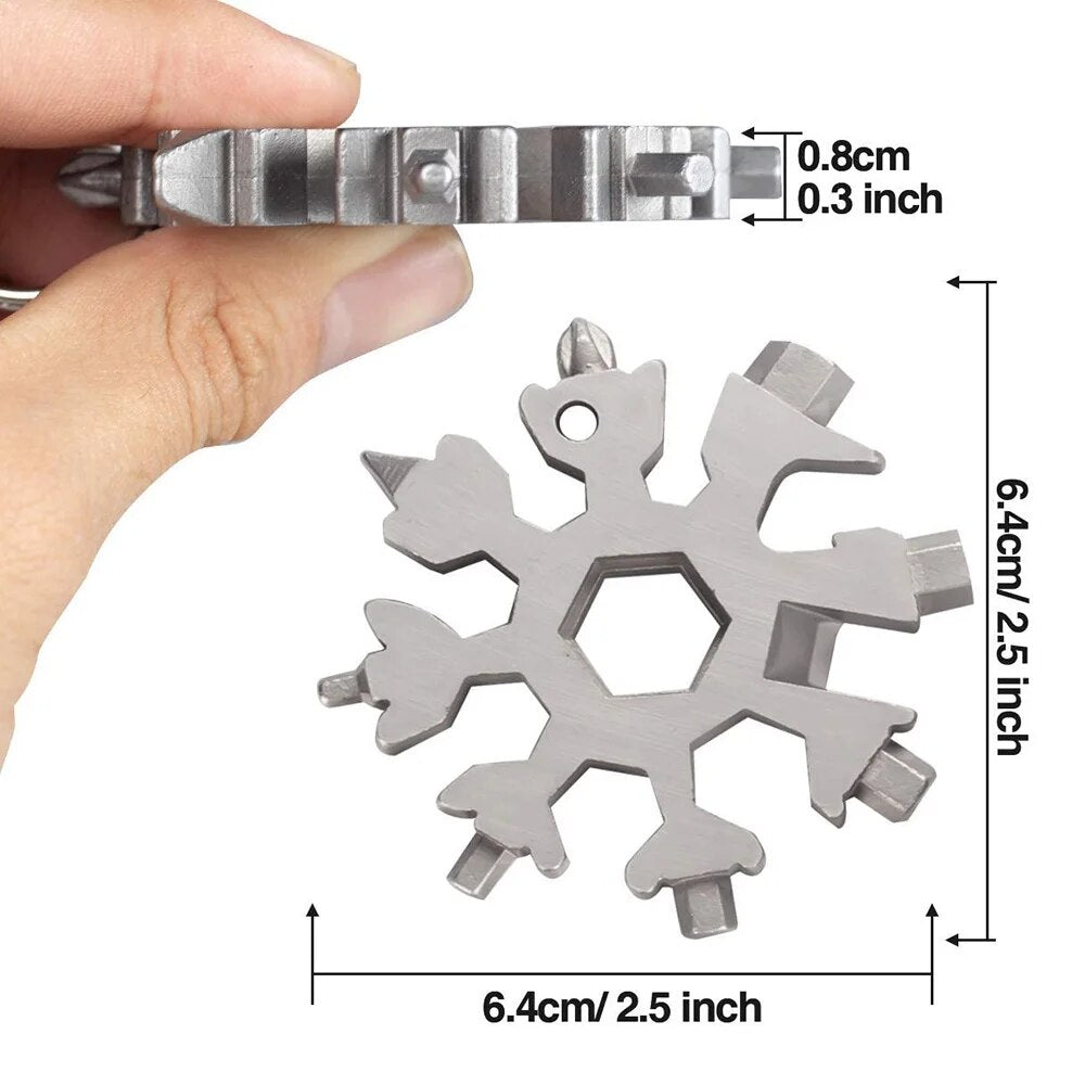 Snowflake - [🎄EARLY CHRISTMAS BIGGEST SALE] MultiTool 18-in-1 Stainless Steel Portable for Outdoor Adventure❄️