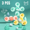 3Pcs Spinning Suction Toys