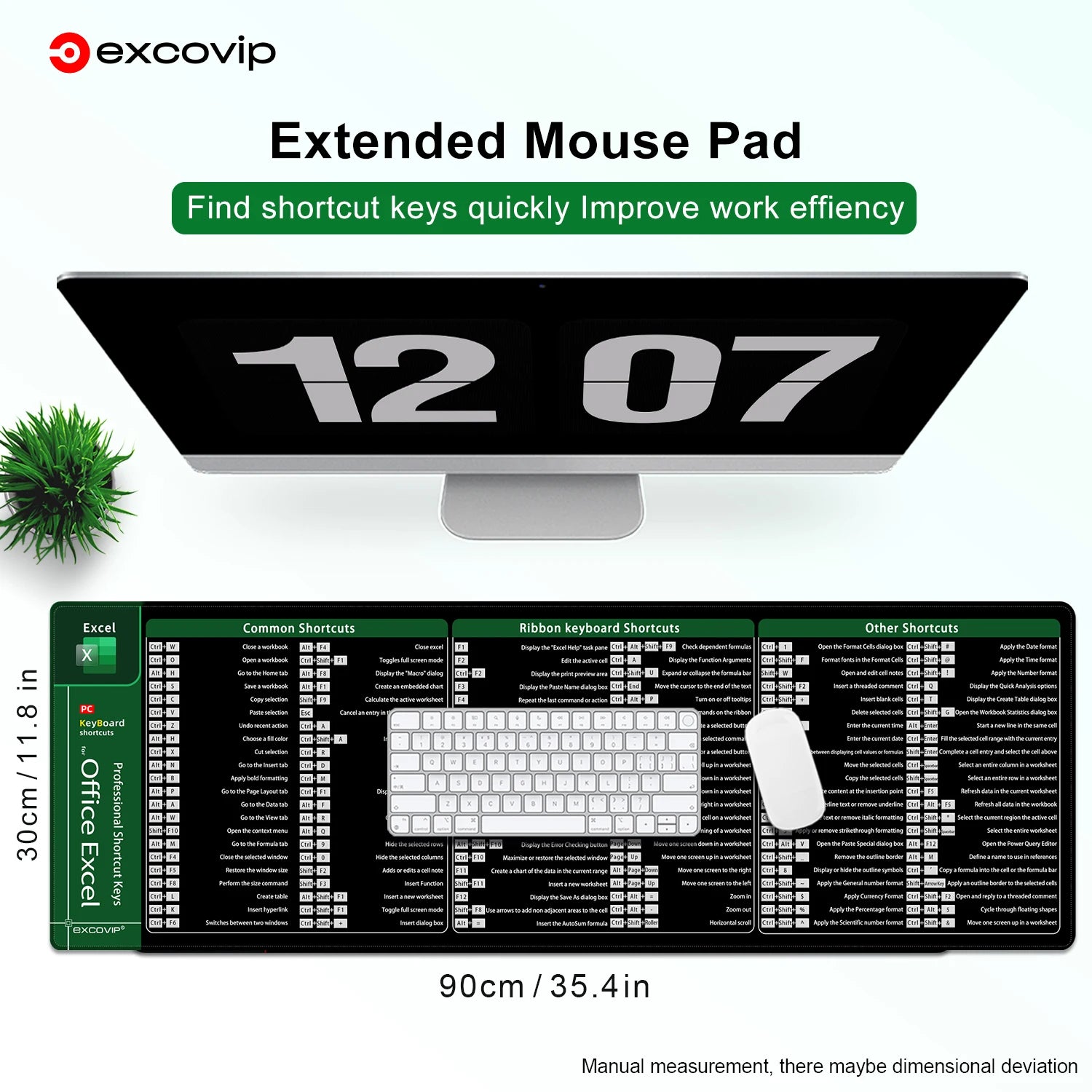 ExcelEase Shortcut Guide Mouse Pad