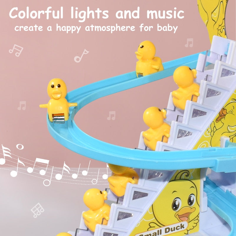 Kid DIY Small Duck Climbing Toy with Music