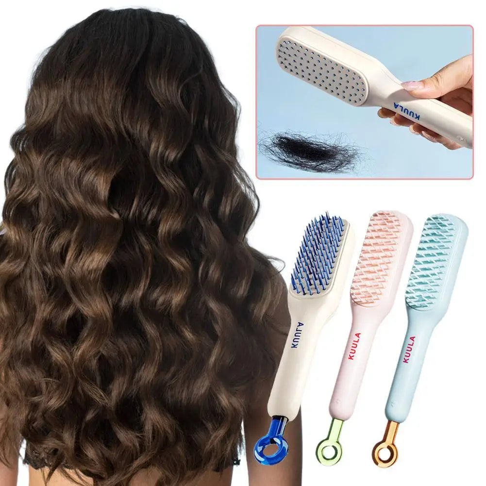 Telescopic Self Cleaning Scalp Comb