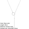 LARIAT BAR OPEN CIRCLE NECKLACE