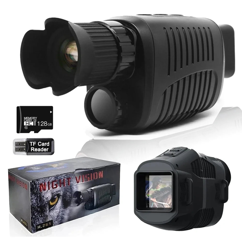 Monocular Night Vision Scope with 5X Zoom & Infrared