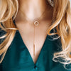 LARIAT BAR OPEN CIRCLE NECKLACE