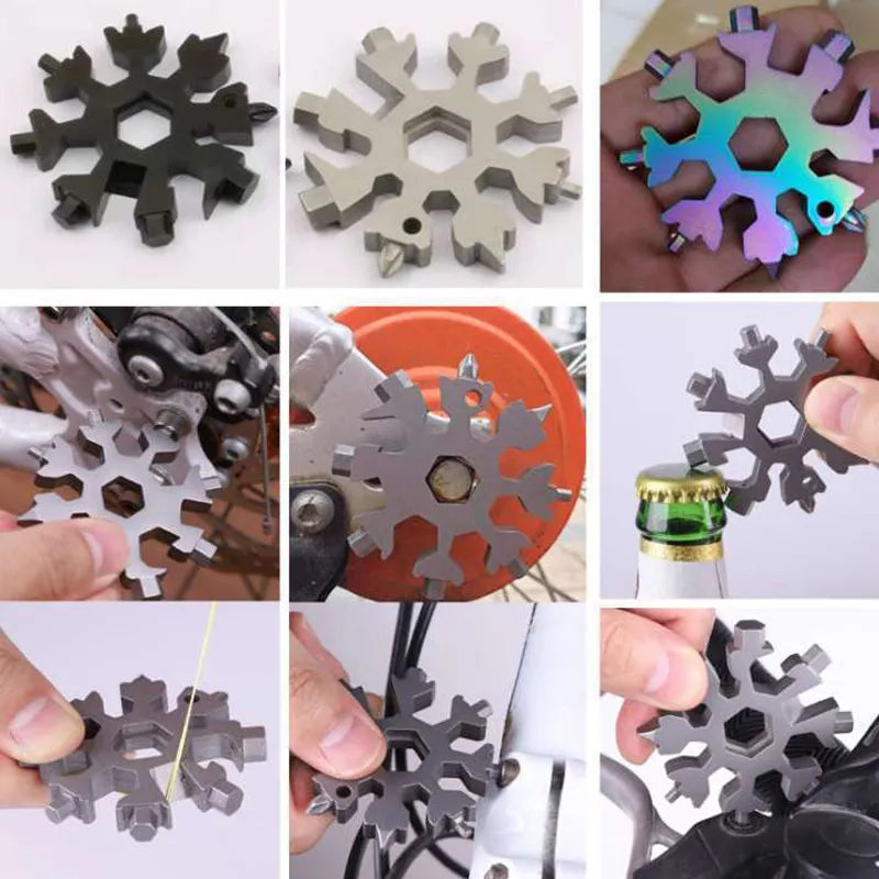Snowflake - [🎄EARLY CHRISTMAS BIGGEST SALE] MultiTool 18-in-1 Stainless Steel Portable for Outdoor Adventure❄️