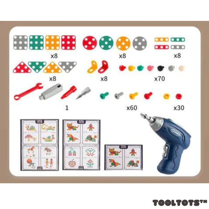 LAST DAY PROMOTION | 3D Electric Drill Kit for Kids | Complete Set
