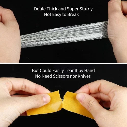 SUPER STICKY - RESISTANT CLEAR DOUBLE-SIDED TAPE