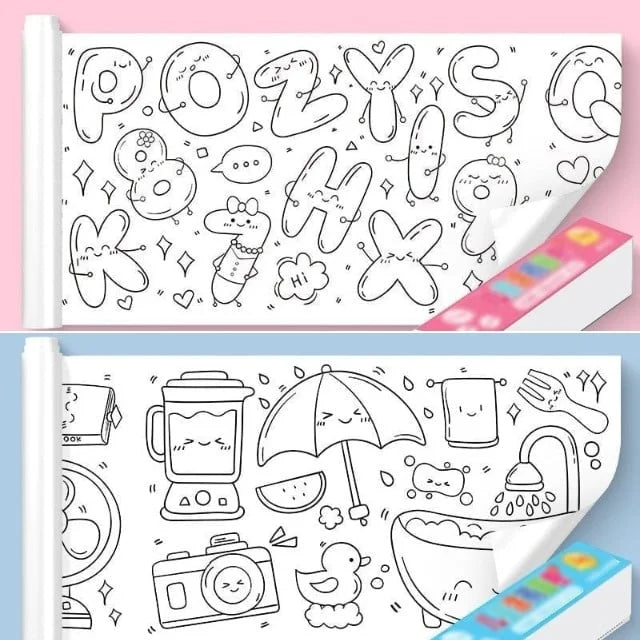 🔥NEW YEAR 2024 SALE 49% OFF🔥Children's Drawing Roll