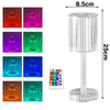 Rechargeable 3D Diamond Table Lamp with Remote Control