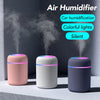 Breezee Portable Air Humidifier, 300ml Mini Portable Humidifier with Multicolor LED Night Light