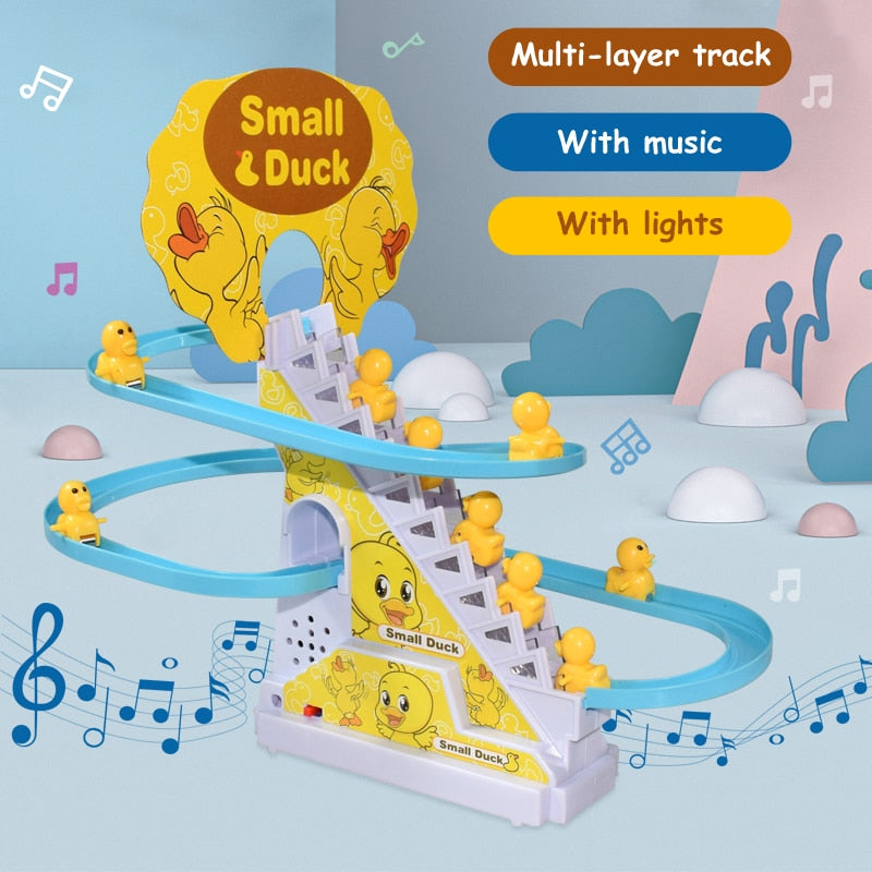 Kid DIY Small Duck Climbing Toy with Music