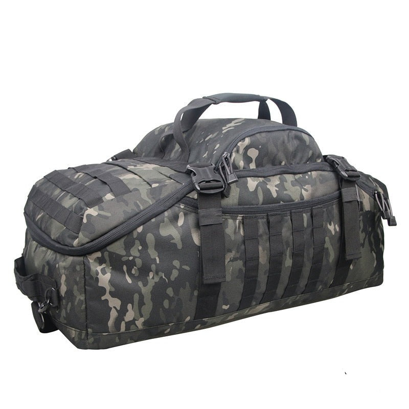 3 in 1 Military Duffel Bag - Tactical Travel Outdoor Rucksack Waterpro ...