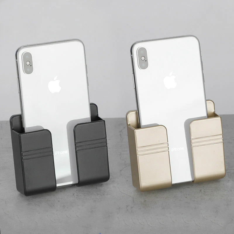 Wall Mounted Storage Box Remote Control Mobile Phone Plug Wall Holder Stand