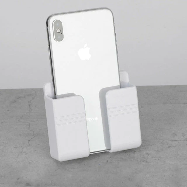 Wall Mounted Storage Box Remote Control Mobile Phone Plug Wall Holder Stand