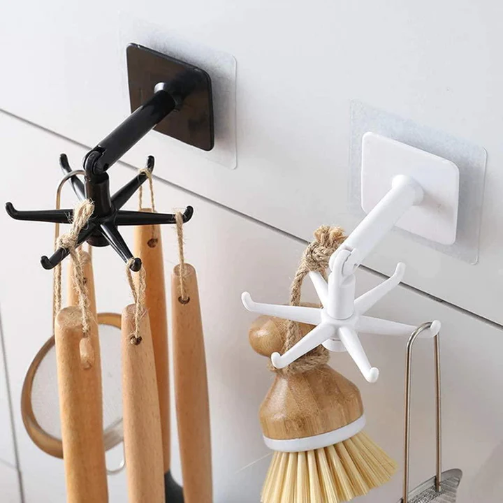 360° Rotating Self-Adhesive Utility Hook